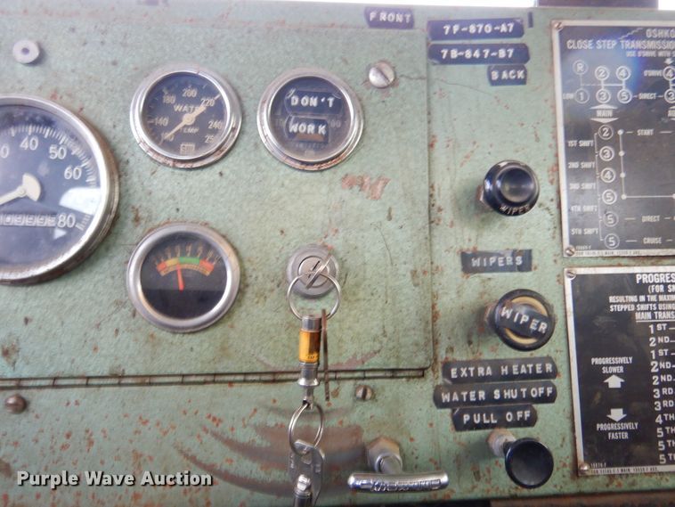 image for item KS9301 1963 Oshkosh M-4817  snow blower truck