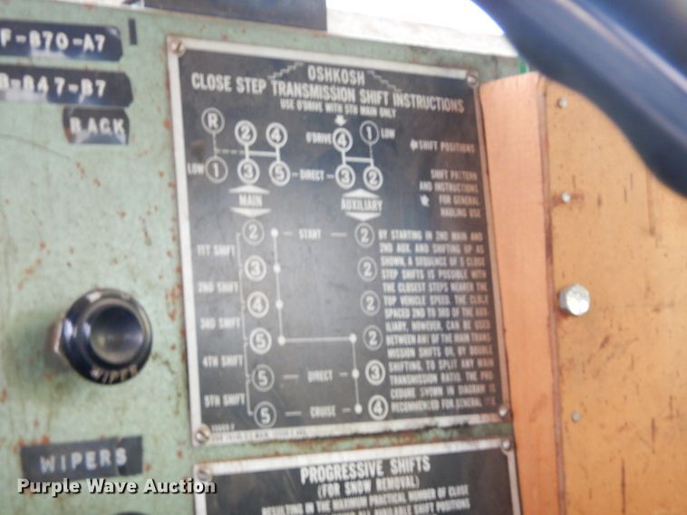 image for item KS9301 1963 Oshkosh M-4817  snow blower truck