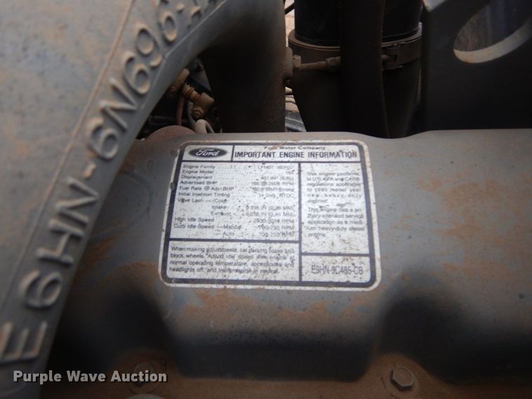 image for item KS9313 1991 Ford F600  flatbed truck