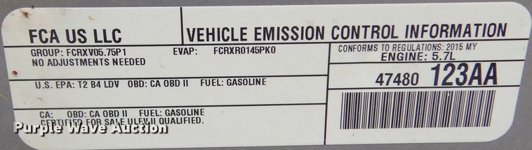 image for item KS9337 2015 Dodge Charger Police