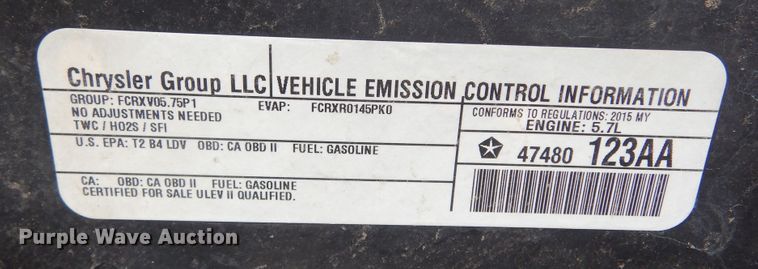 image for item KS9340 2015 Dodge Charger Police