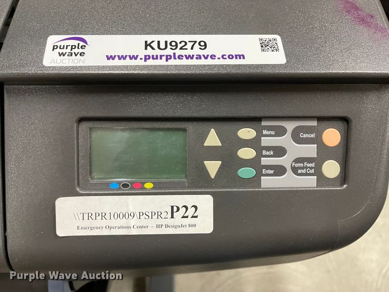 image for item KU9279 HP Designjet 800PS  plotter printer