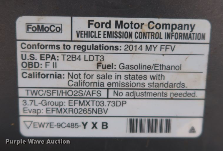 image for item DK3501 2014 Ford F150  SuperCab pickup truck