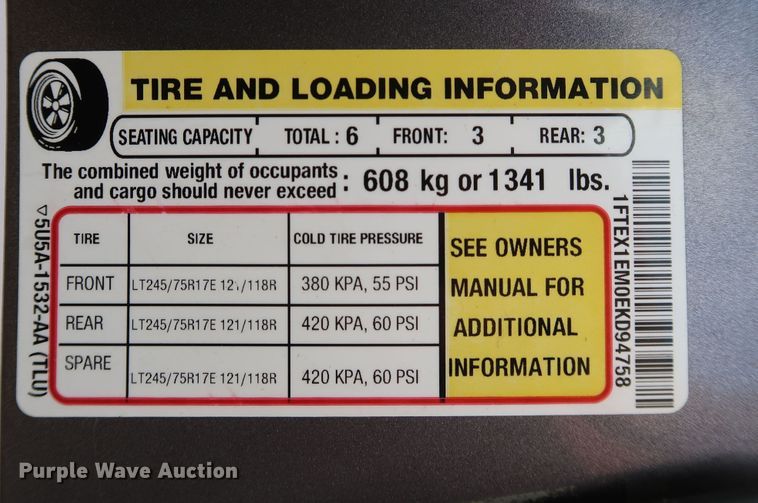 image for item DK3501 2014 Ford F150  SuperCab pickup truck