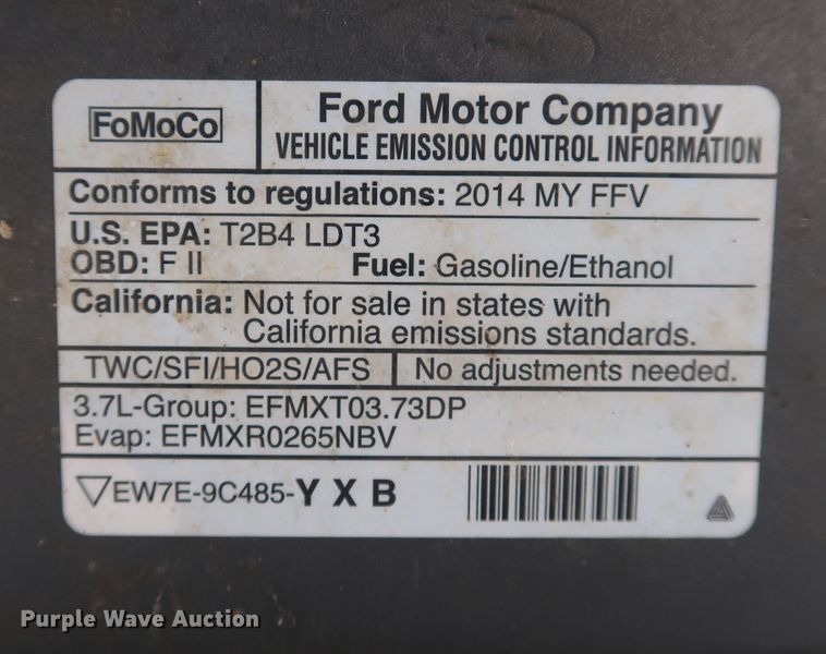 image for item DK3502 2014 Ford F150  SuperCab pickup truck