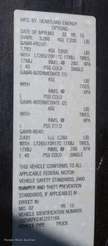 image for item DK3513 2015 Chevrolet Silverado 1500  Double Cab pickup truck