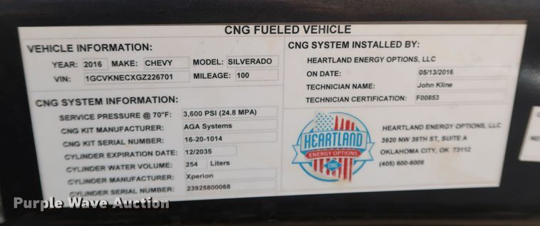 image for item DK3514 2016 Chevrolet Silverado 1500  Double Cab pickup truck