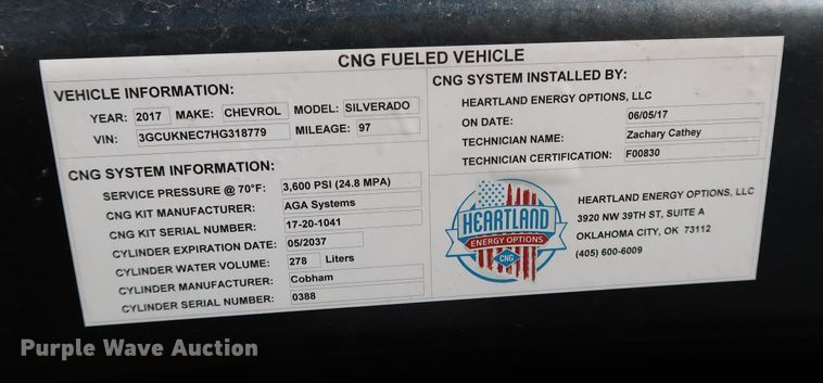 image for item DK3517 2017 Chevrolet Silverado 1500  Crew Cab pickup truck