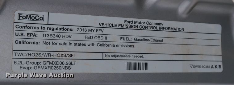 image for item DK3524 2016 Ford F250 Super Duty  pickup truck