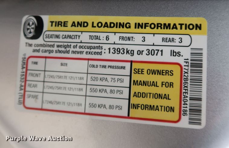 image for item DK3527 2015 Ford F250 Super Duty  SuperCab pickup truck