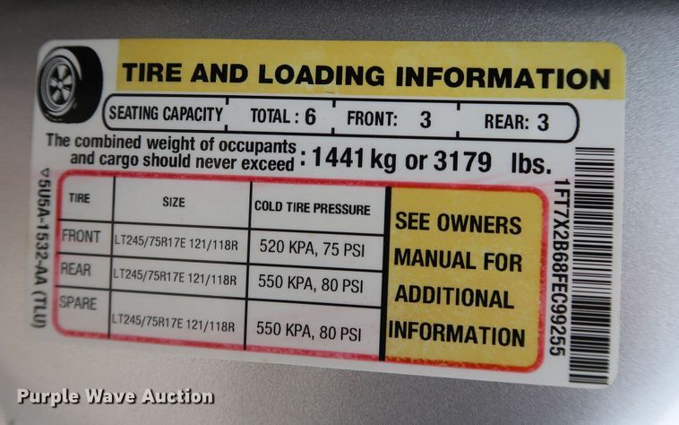 image for item DK3528 2015 Ford F250 Super Duty  SuperCab pickup truck