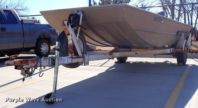 image for item DK3538 1987 Lowe Husky Jon  boat