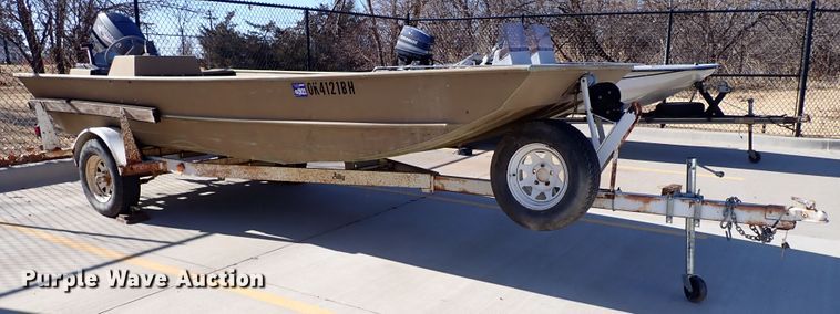 image for item DK3538 1987 Lowe Husky Jon  boat