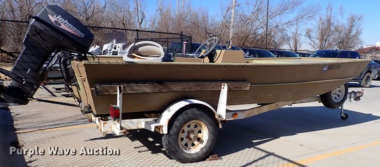 image for item DK3538 1987 Lowe Husky Jon  boat