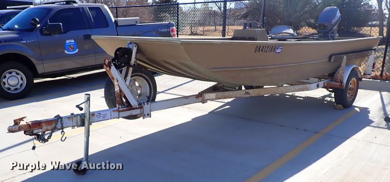 image for item DK3538 1987 Lowe Husky Jon  boat