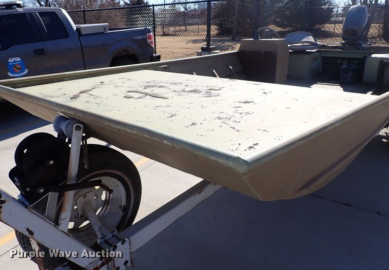 image for item DK3538 1987 Lowe Husky Jon  boat