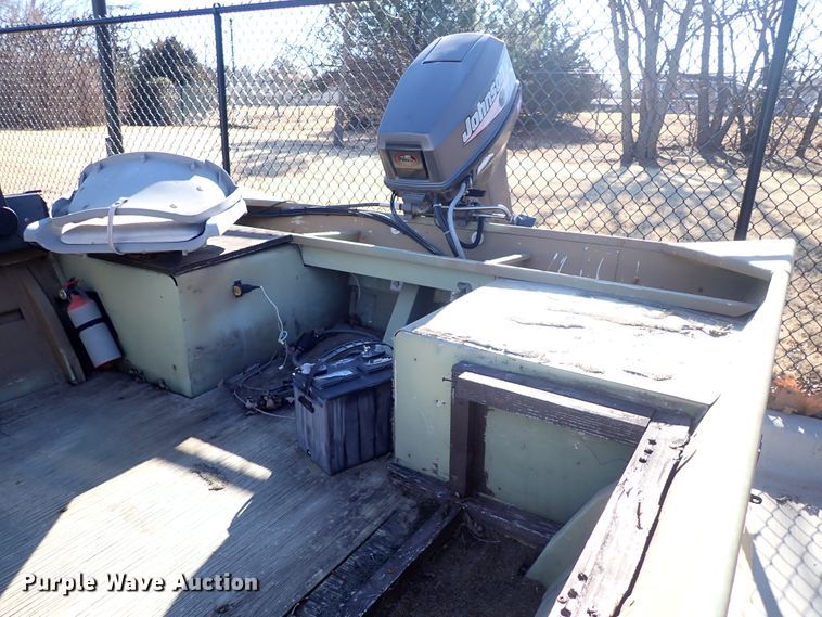 image for item DK3538 1987 Lowe Husky Jon  boat