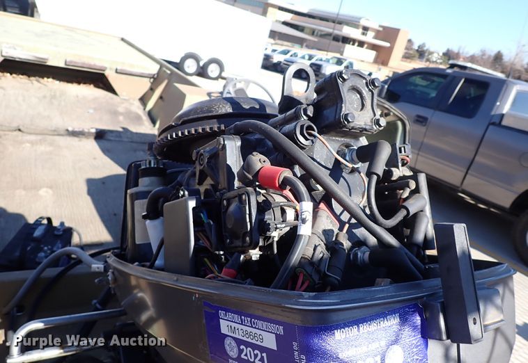 image for item DK3538 1987 Lowe Husky Jon  boat