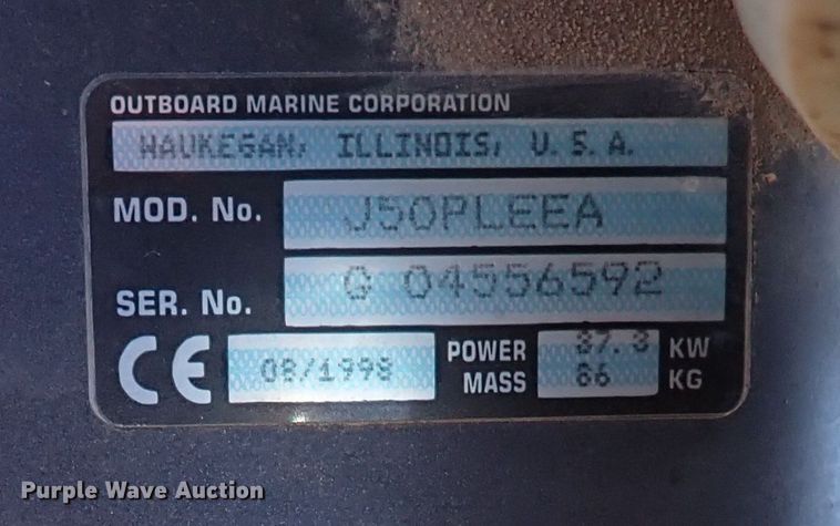 image for item DK3538 1987 Lowe Husky Jon  boat