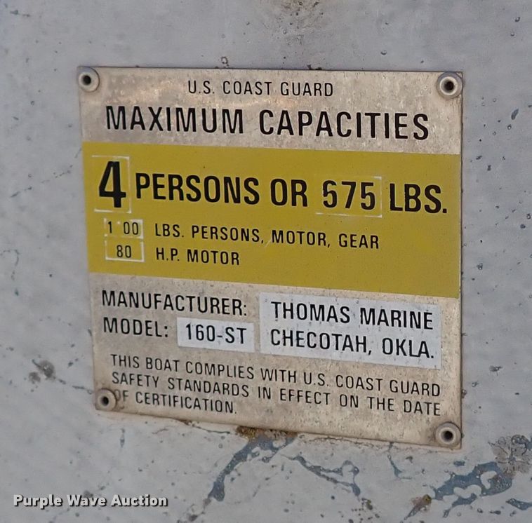 image for item DK3539 1989 Predator 160ST  boat