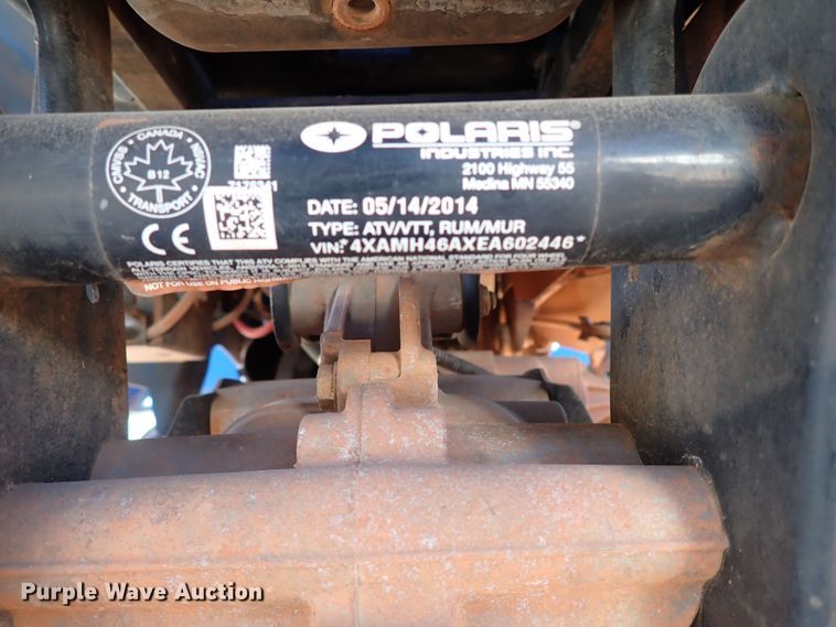 image for item DK3541 2014 Polaris Sportsman 400  ATV