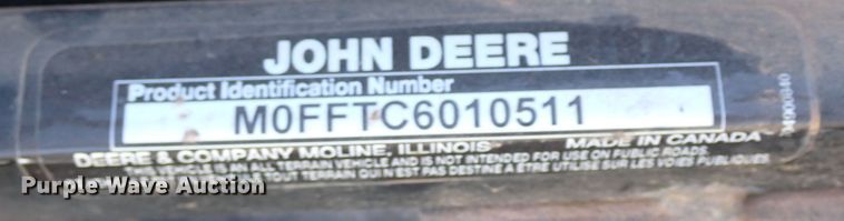 image for item DK3542 2006 John Deere Buck  ATV