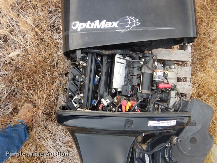 image for item GY9919 2009 Mercury OptiMax 2.50L six cylinder outboard gas motor