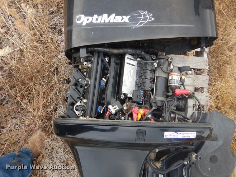 image for item GY9919 2009 Mercury OptiMax 2.50L six cylinder outboard gas motor