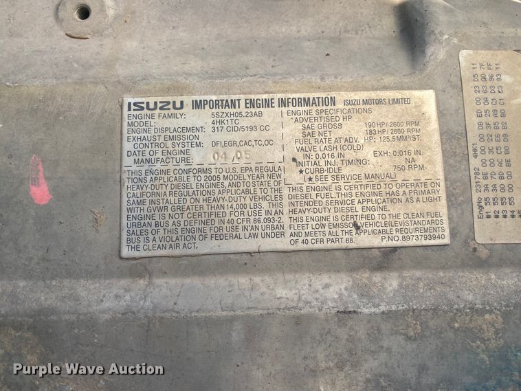 image for item DL6867 2006 Isuzu NPR  box truck