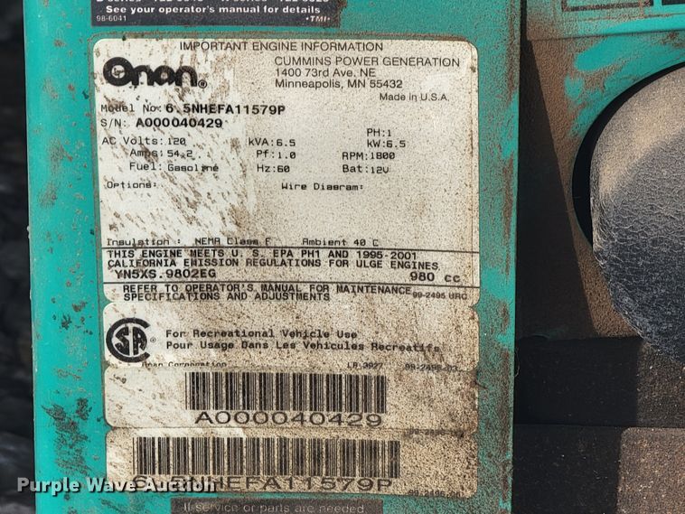 image for item HF9265 2000 Condor R Vision  RV