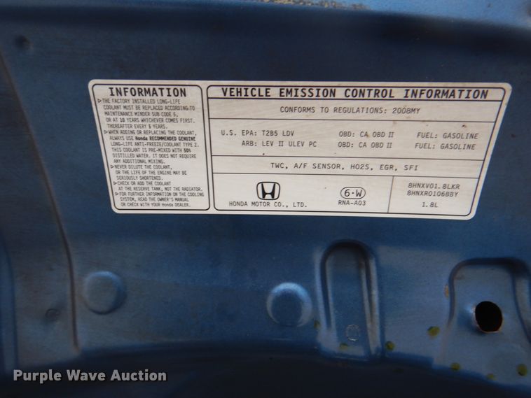 image for item IG9668 2008 Honda Civic