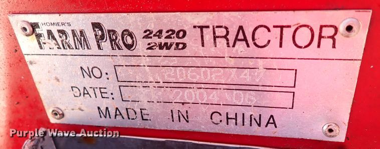 image for item IS9460 Farm Pro 2420  tractor