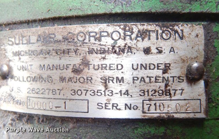 image for item JE9728 1978 Sullair Sulliscrew 150-GP  air compressor
