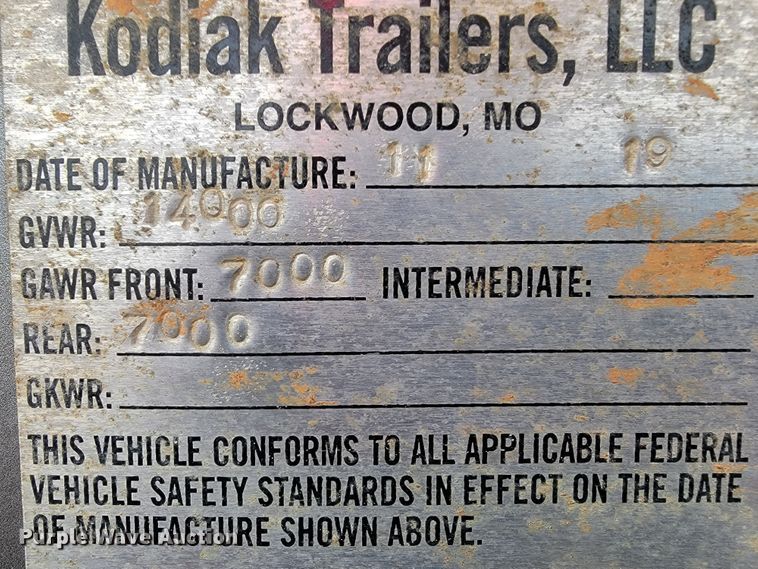 image for item JP9052 Kodiak  equipment trailer