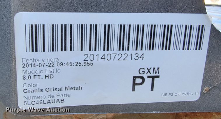 image for item JP9058 2014 Dodge  pickup truck bed