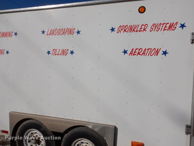 image for item KY9697 2002 Jensen  enclosed cargo trailer