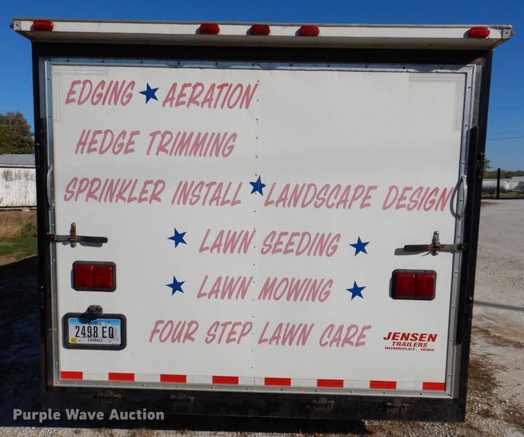 image for item KY9697 2002 Jensen  enclosed cargo trailer
