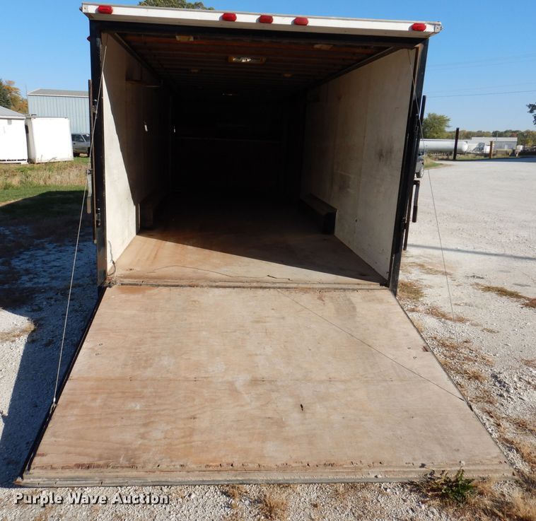 image for item KY9697 2002 Jensen  enclosed cargo trailer