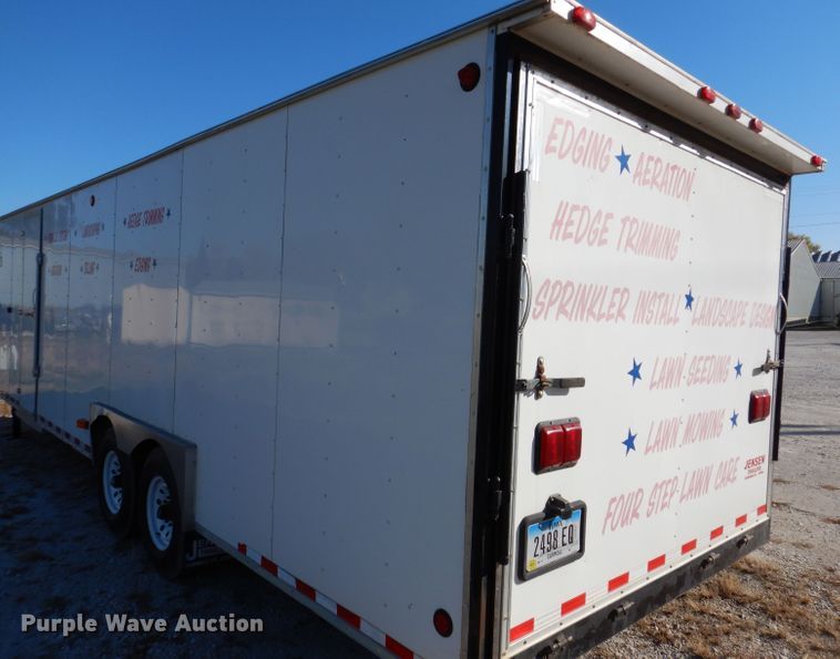 image for item KY9697 2002 Jensen  enclosed cargo trailer