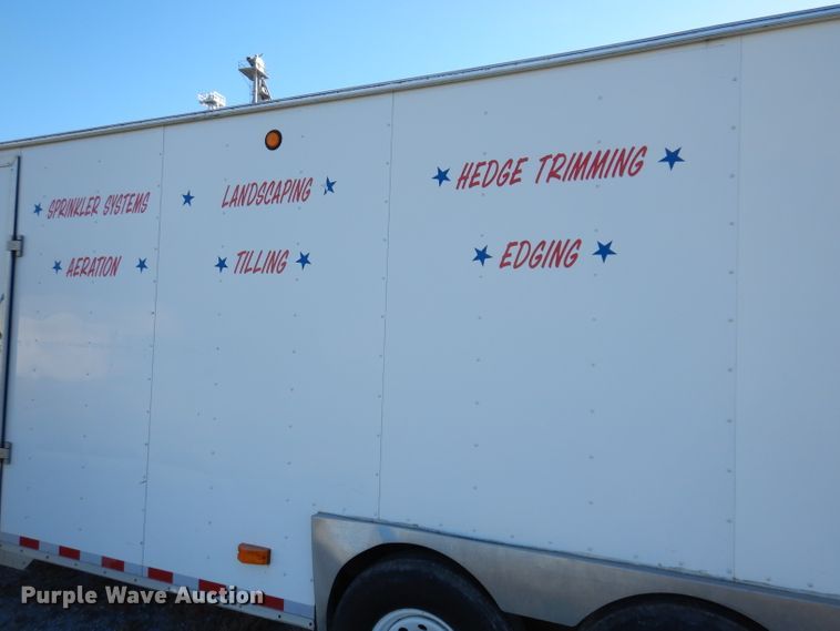 image for item KY9697 2002 Jensen  enclosed cargo trailer