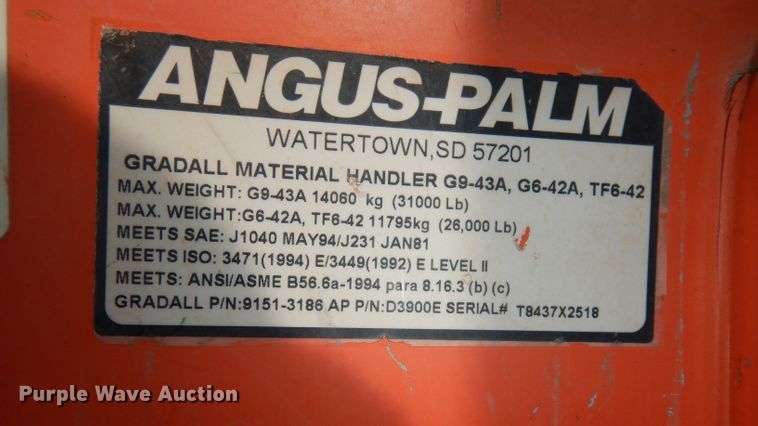 image for item DH8852 2005 JLG G943A  telehandler