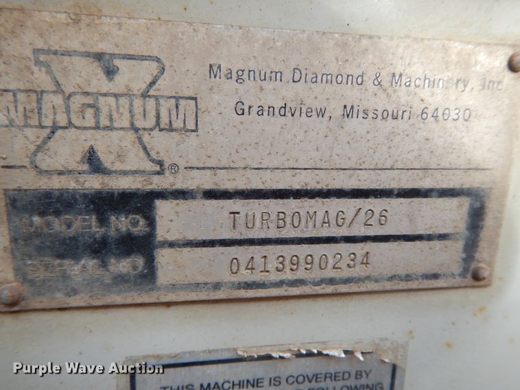 image for item DI8608 (2) Magnum X TurboMag/26 concrete saw