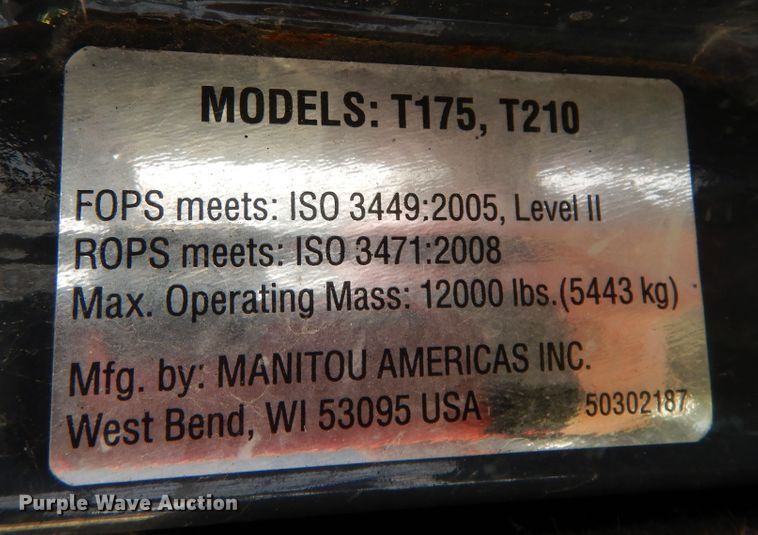 image for item DI8635 2017 Yanmar T175-1  tracked skid steer loader