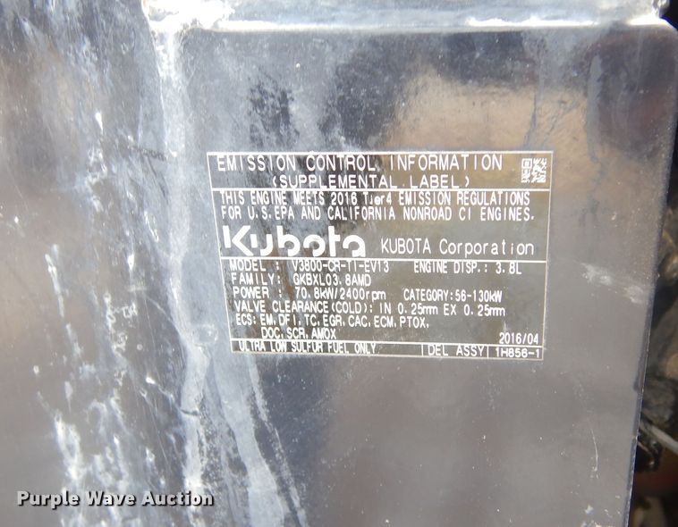 image for item DK3484 Kubota SVL 95-2S  tracked skid steer loader