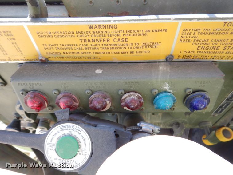 image for item DK8716 1985 Am General M923  flatbed truck