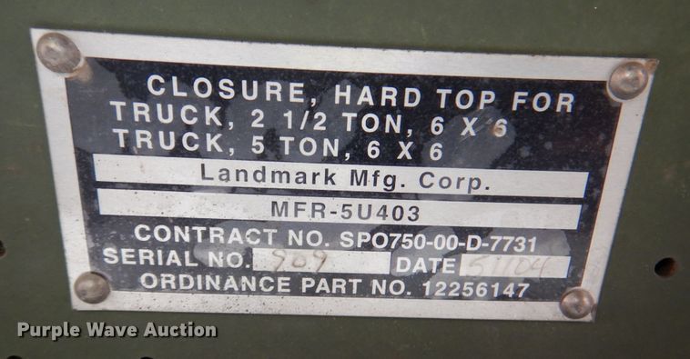 image for item DK8716 1985 Am General M923  flatbed truck