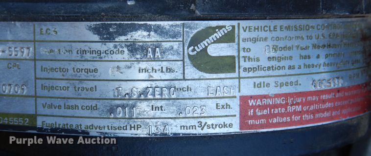 image for item DK8716 1985 Am General M923  flatbed truck