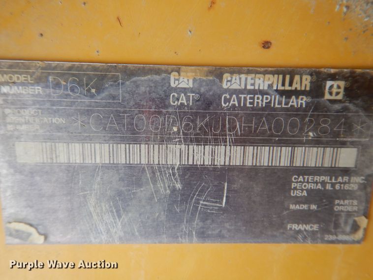 image for item DL5910 2007 Caterpillar D6K LGP  dozer