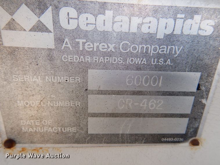 image for item DL5917 Cedarapids Grayhound CR462R  paver