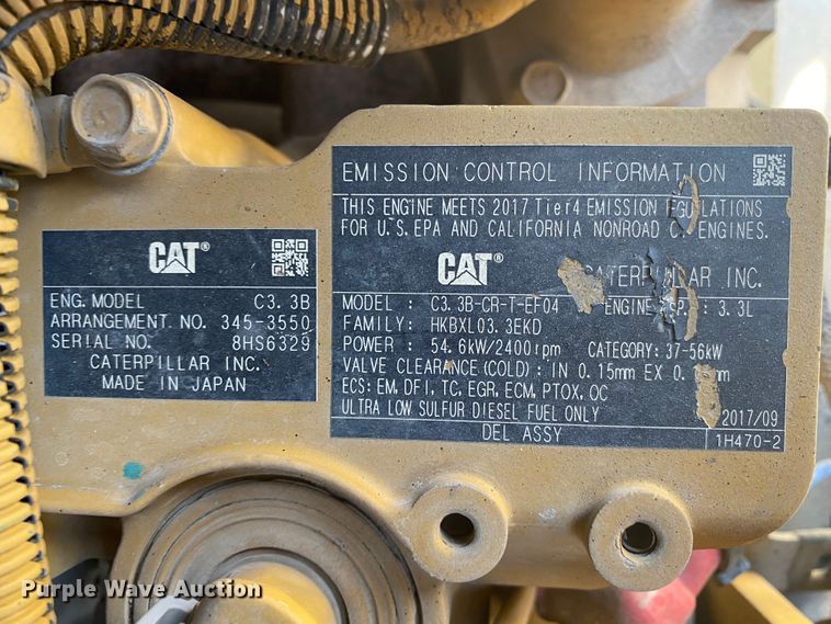 image for item DL6870 2018 Caterpillar 289D  tracked skid steer loader